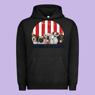 American Dog Day Urban Hoodie Designed By Bettercallsaul