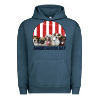Pigment Midnight Navy American Dog Day Urban Hoodie - Bettercallsaul
