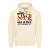 Sandshell cinco de mayo with pepper and sombrero Zipper Hoodie - Artiststas