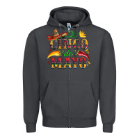 Smoke cinco de mayo with pepper and sombrero Zipper Hoodie - Artiststas
