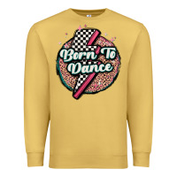 Antique Gold born to dance Premium Sweatshirt - MaliasSmallBusiness