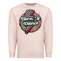 Pale Pink born to dance Premium Sweatshirt - MaliasSmallBusiness