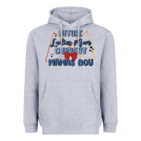 Heather Grey future ladies man current mamas boy Heavyweight Hoodie - MaliasSmallBusiness