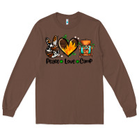Chestnut peace love camp ado Long Sleeve Tee - AdoDesignShop