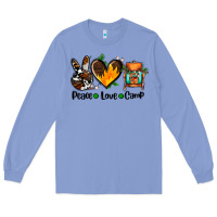 Colony Blue peace love camp ado Long Sleeve Tee - AdoDesignShop