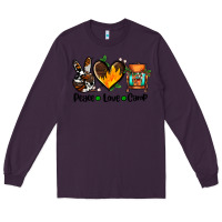 Plum peace love camp ado Long Sleeve Tee - AdoDesignShop