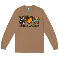 Toasted Coconut peace love camp ado Long Sleeve Tee - AdoDesignShop