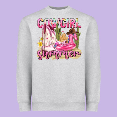 Cowgirl Summer Heavyweight Sweatshirt Designed By Texasbilliewilder