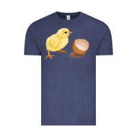 Vintage Denim chick with egg Vintage Tee - RanaPortraitStore