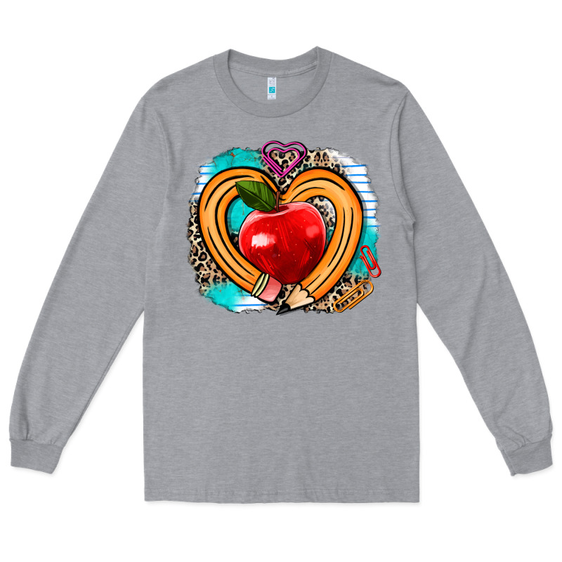 Teacher Heart Pen Long Sleeve Tee by AdoDesignShop | Teevron