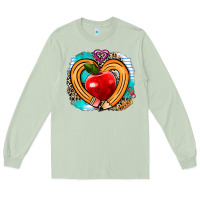 Matcha teacher heart pen Long Sleeve Tee - AdoDesignShop