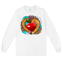 White teacher heart pen Long Sleeve Tee - AdoDesignShop