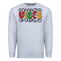 Heather Grey black history vibes Premium Sweatshirt - MaliasSmallBusiness