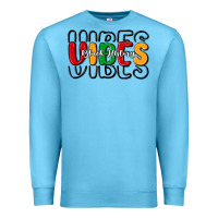Ocean Blue black history vibes Premium Sweatshirt - MaliasSmallBusiness