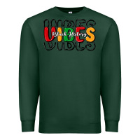 Sports Green black history vibes Premium Sweatshirt - MaliasSmallBusiness