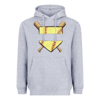 Heather Grey custom baseball Heavyweight Hoodie - MaliasSmallBusiness