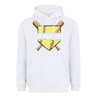White custom baseball Heavyweight Hoodie - MaliasSmallBusiness