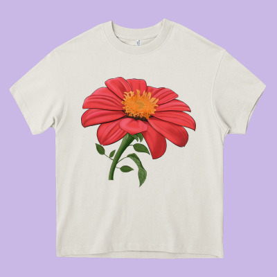 Del Sol Sunflower Heavy Core Tee Designed By Lillyallendesigns