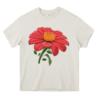 Cream del sol sunflower Heavy Core Tee - LillyAllenDesigns