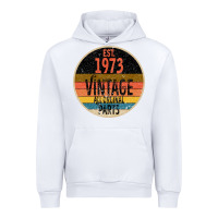 White Est 1973 Vintage All Original Parts Urban Hoodie - Bettercallsaul