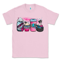 Bubblegum Pink racing coffee cups Classic Tee - JahusDesignShop
