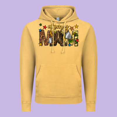 Vintage Hoodie army mom