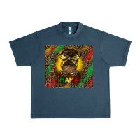 Midnight Navy juneteenth afro bun mama tumbler Urban Heavy Tee - HRA Design Shop