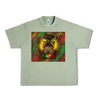 Oil Green juneteenth afro bun mama tumbler Urban Heavy Tee - HRA Design Shop