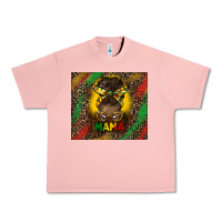 Salmon juneteenth afro bun mama tumbler Urban Heavy Tee - HRA Design Shop