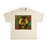 Sandshell juneteenth afro bun mama tumbler Urban Heavy Tee - HRA Design Shop