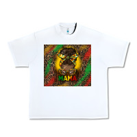 White juneteenth afro bun mama tumbler Urban Heavy Tee - HRA Design Shop