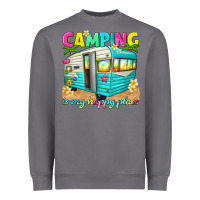 Storm camping is my happy place Heavyweight Sweatshirt - texasbilliewilder