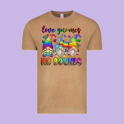 Love Gnomes No Bounds Vintage Tee Designed By Zillion Design Studio