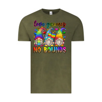 Vintage Olive love gnomes no bounds Vintage Tee - Zillion Design Studio