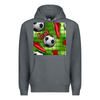Rock soccer shoes goal seamless pattern Premium Hoodie - BundleAndBundleShop