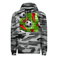 Slate Camo soccer shoes goal seamless pattern Premium Hoodie - BundleAndBundleShop
