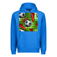 True Royal soccer shoes goal seamless pattern Premium Hoodie - BundleAndBundleShop