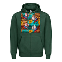 Sports Green celebrity hat with leopard Zipper Hoodie - BundleAndBundleShop