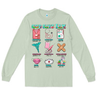 Matcha nurse god says i am  nurse elements Long Sleeve Tee - AdoDesignShop