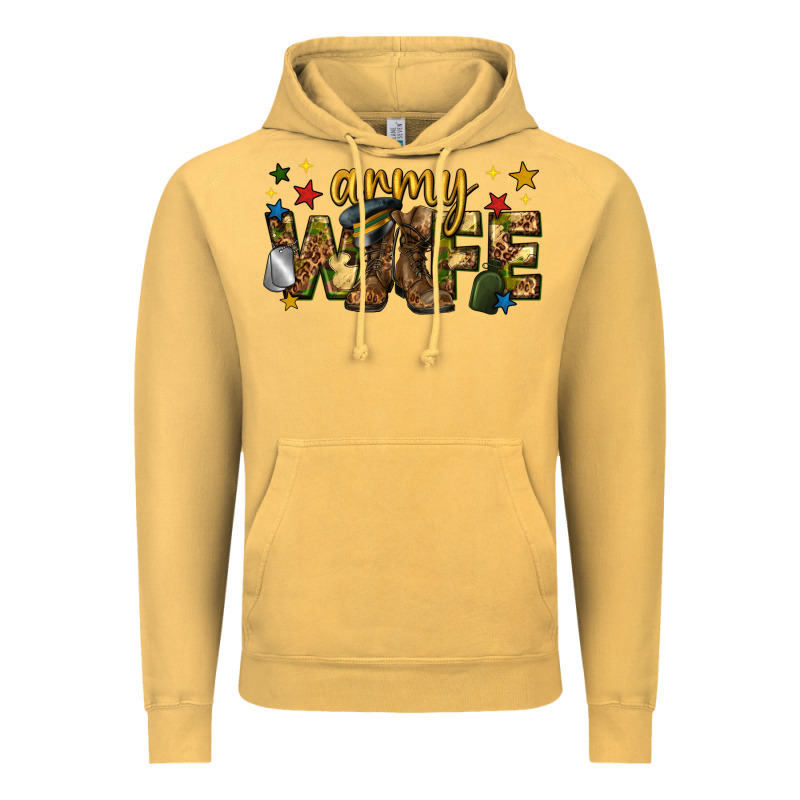 Army Wife Western Vintage Hoodie by texasbilliewilder | Teevron