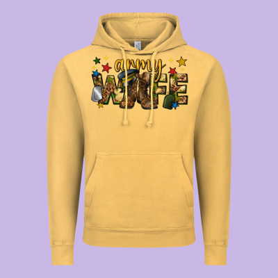 Vintage Hoodie army wife western