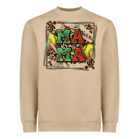 Mushroom softball mama with leopard Heavyweight Sweatshirt - Zillion Design Studio