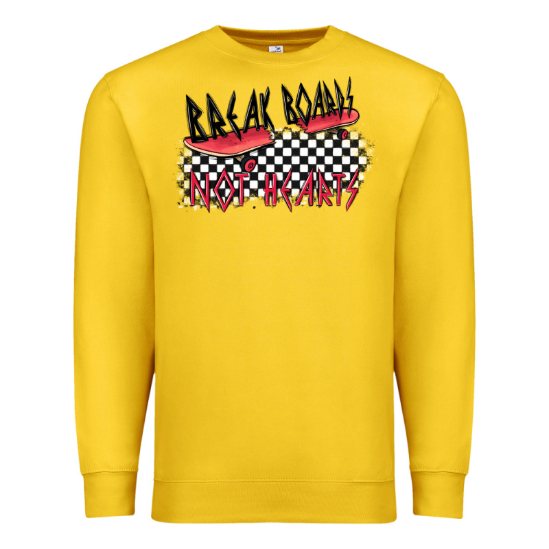 Break Boards Not Hearts Premium Sweatshirt by MaliasSmallBusiness | Teevron