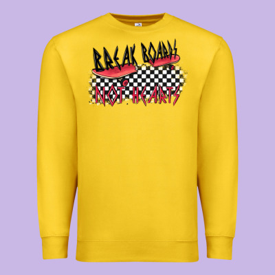 Break Boards Not Hearts Premium Sweatshirt Designed By Maliassmallbusiness