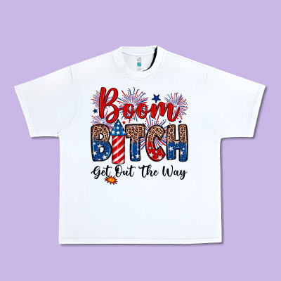 Boom Bitch Get Out The Way Urban Heavy Tee Designed By Neo Western