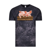 Cloud Black barn pigs Vintage Tee - RanaPortraitStore
