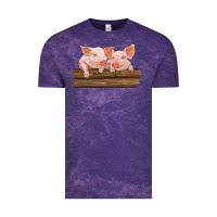Cloud Purple barn pigs Vintage Tee - RanaPortraitStore