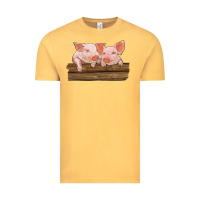 Vintage Mustard barn pigs Vintage Tee - RanaPortraitStore