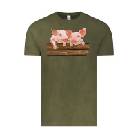 Vintage Olive barn pigs Vintage Tee - RanaPortraitStore
