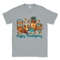 Heather Grey happy thanksgiving coffee Classic Tee - JahusDesignShop
